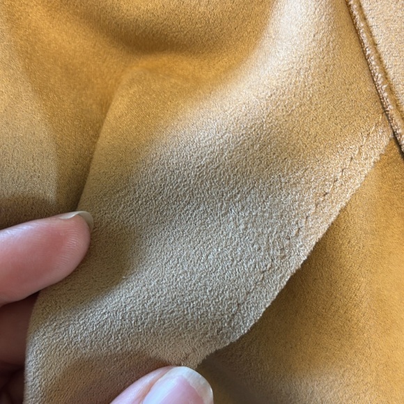 Zara Tan Trench Coat effect faux suede - Picture 7 of 7